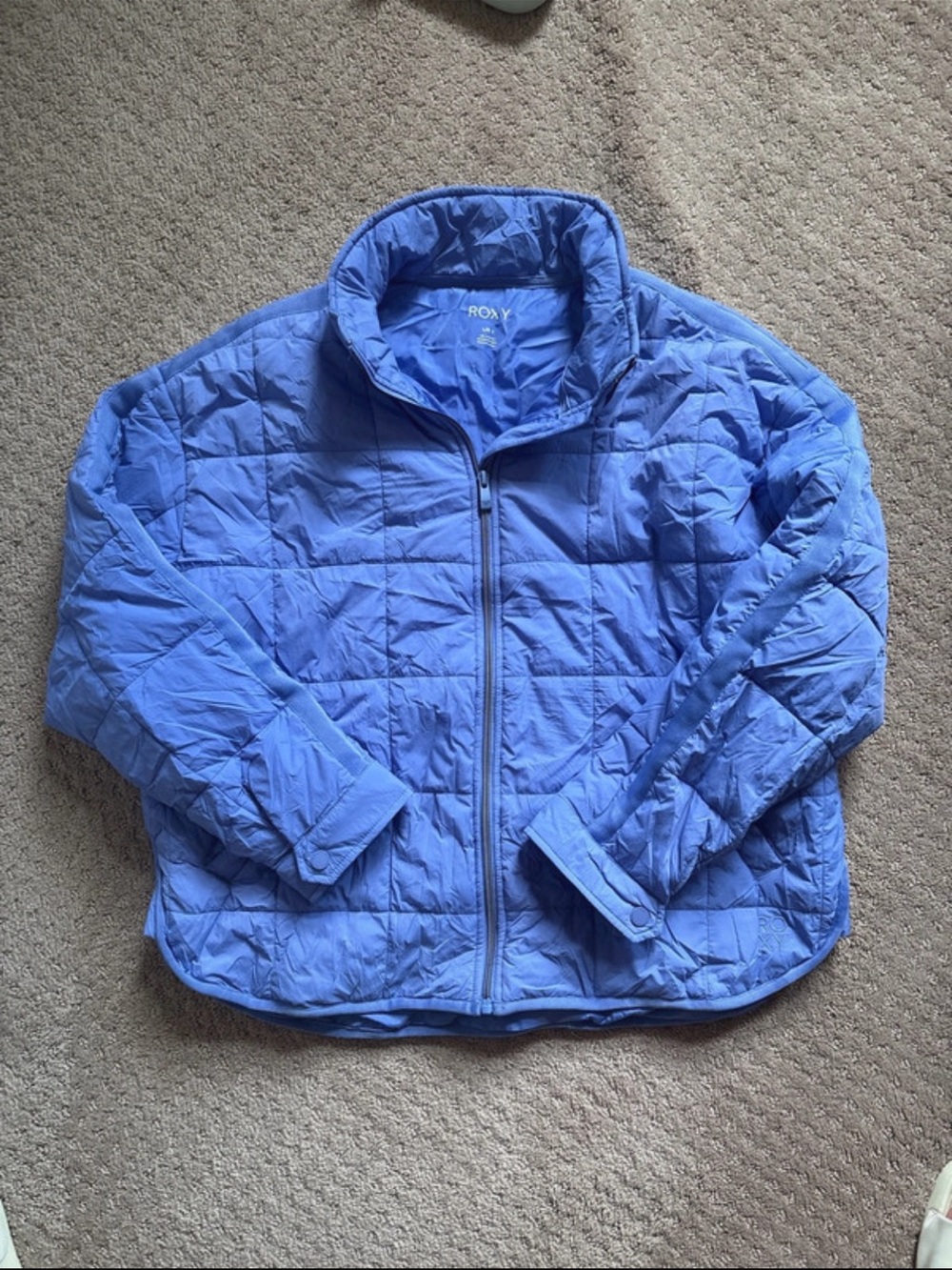 Roxy Women’s Light Blue Quilted Puffer Jacket